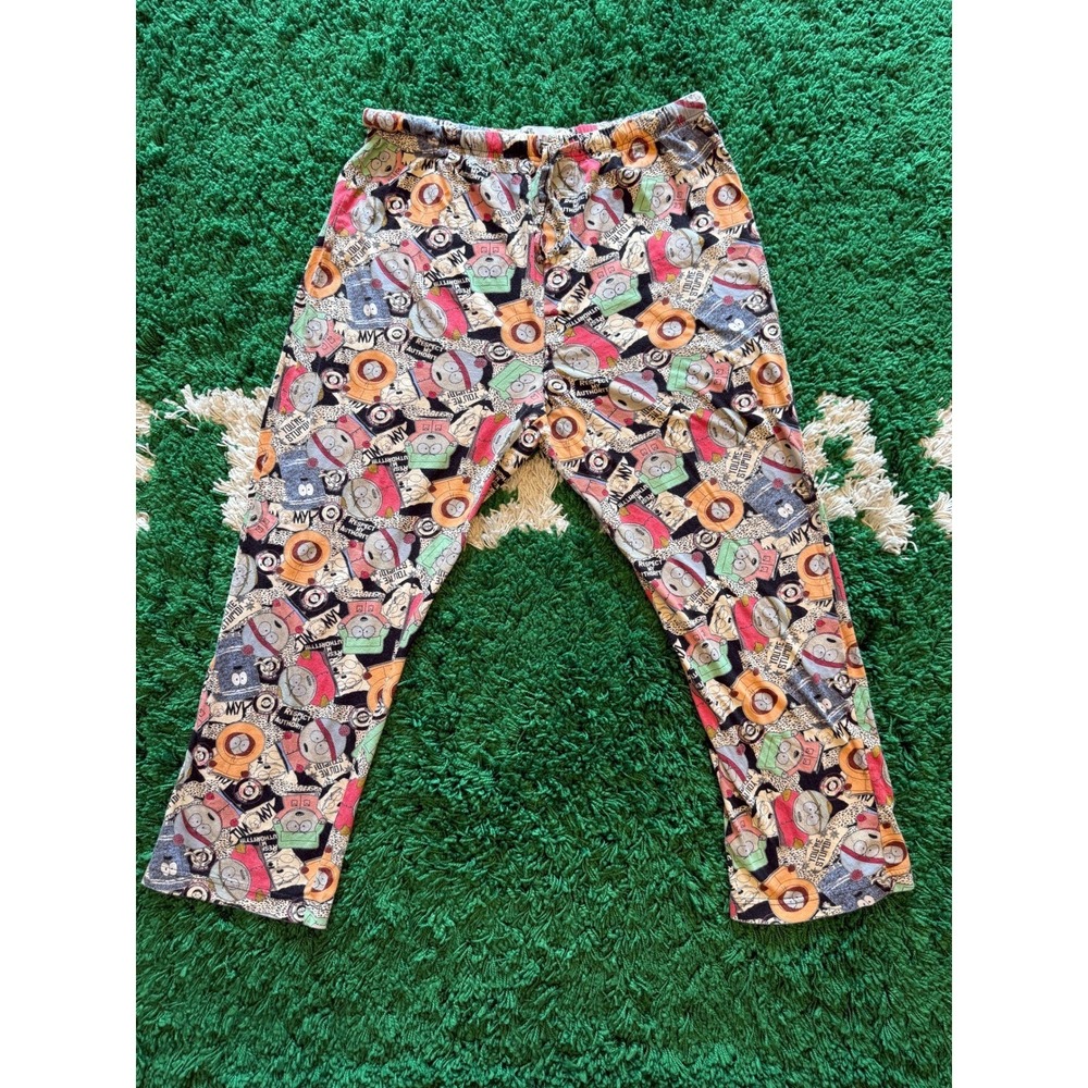 South Park Pajama Pants Mens Small Multicolor Excellent Vintage 2008 Lounge Wear
